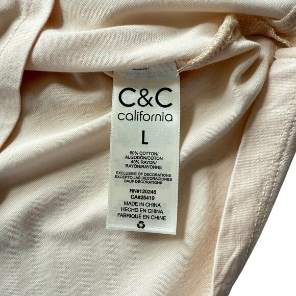 NWT C&C California The Future Is Female Rainbow Short Sleeve Tee Size Large - Picture 5 of 6